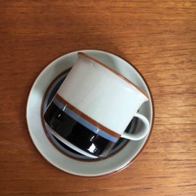 Arabia Taika stripe coffe cup