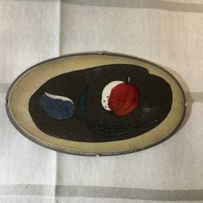 Arabia Heljä wallplate Kukka ja omena