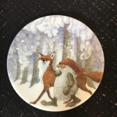 Arabia wall plate Foxtrot by Helje