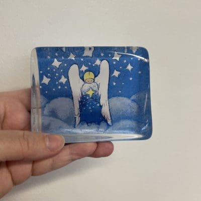 Heljä glass card small  Angel