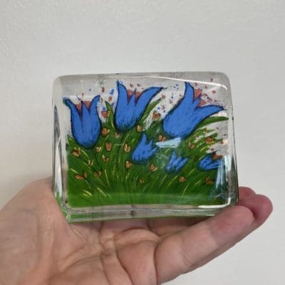 Heljä glass card small Summer flowers