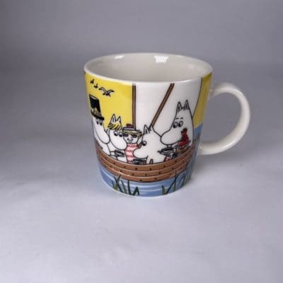 Arabia Moomin mug Sailing with Nibling and Too-Ticky