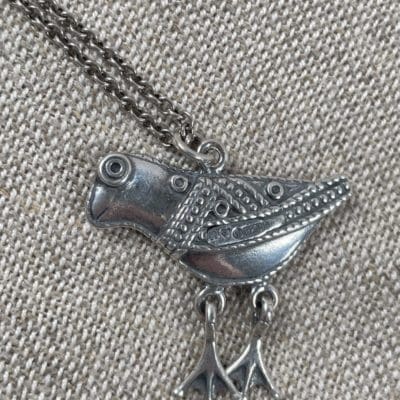 Kalevalakoru Hattulan lintu Pendant silver 71cm