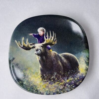 Arabia wall plate Sydänystävä 5 Moose