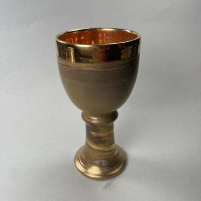 Savitorppa Goblet Gold Ceramics