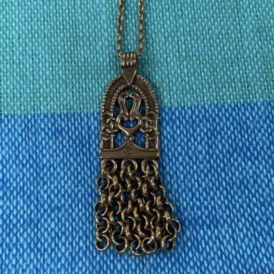 Kalevalakoru Hämäläinen juhlakääty pendandt 58cm bronze