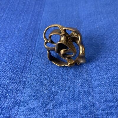 Salovaara Bronze ring Rose 1970´s
