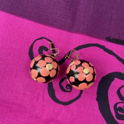 Marimekko vintage Earrings 1960's 30mm