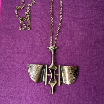 Vintage large bronze pendandt 62cm