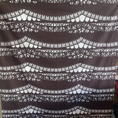 Fabric with brown pattern 150x210cm