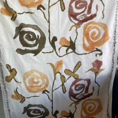 Marimekko Curtain Ruusunjalostaja apricot 141x196cm