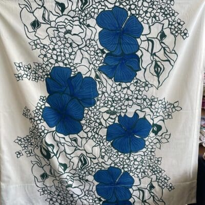 Tampella Elle kukka Curtain 126x126cm Marjatta Metsovaara