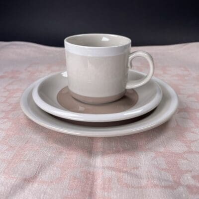 Arabia Tupa coffee cup, plate and sideplate