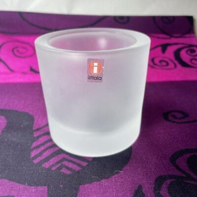 Iittala Iso Kivi tuikku Matta kirkas 80mm tarra