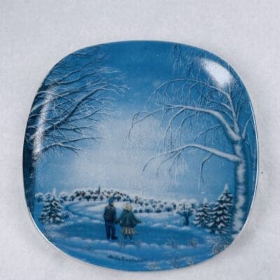 Arabia Wall plate  12x12cm Winter atmosphere