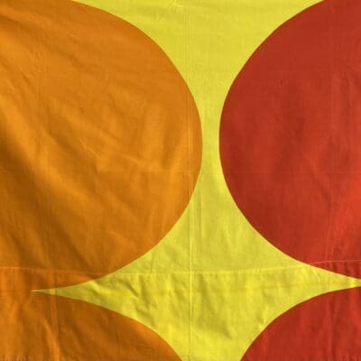 Marimekko vintage Curtain Istuva Härkä 137x95cm Maija Isola