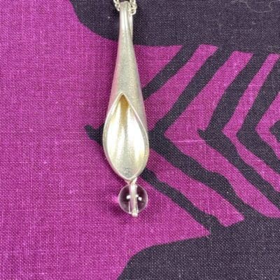 Luoava Pendant Kastehelmi 925-hopeaa