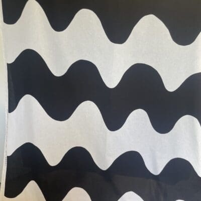 Marimekko Curtain Lokki Black/White 147x360cm Maija Isola