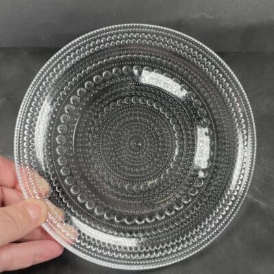 Iittala Kastehelmi plate New production 17cm clear