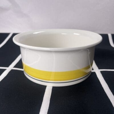 Arabia Faenza Yellow stripe bowl 15,5cm