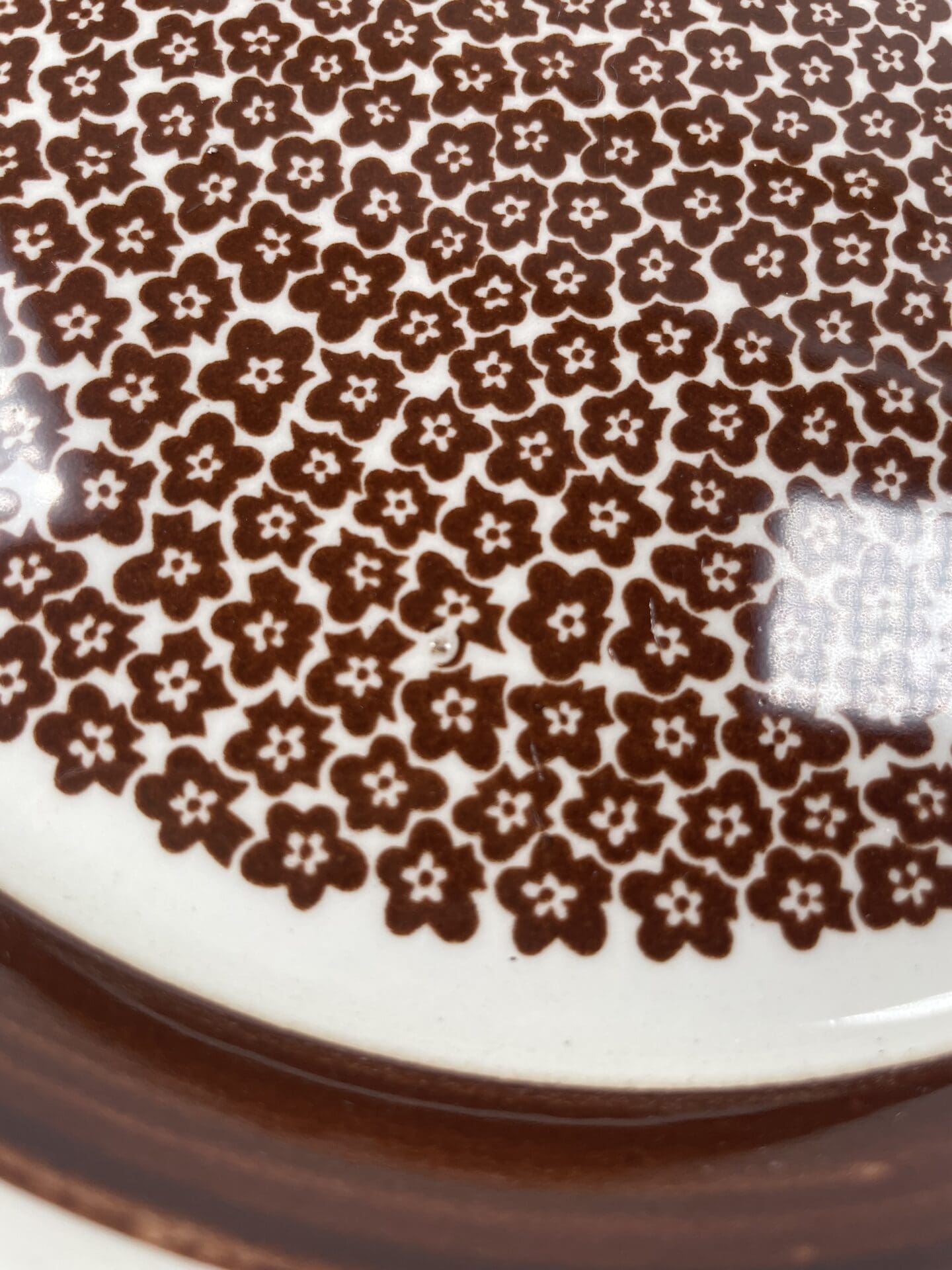 Arabia Faenza Brown Flowers plate 24cm | Muija