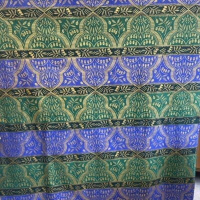 Festive Fabric with metal print Natalia 144x265cm