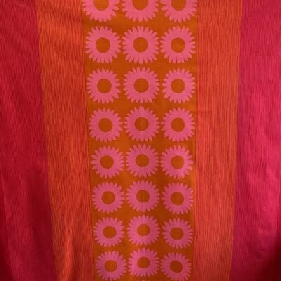 Tablecloth with Flowers Red  126x145cm