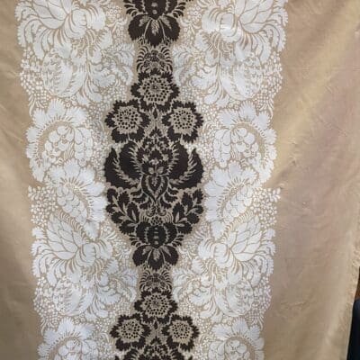 Marimekko Tablecloth Ananas light brown 135x330cm Maija Isola