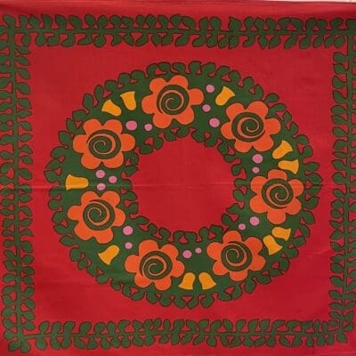 Red Retro Tablecloth 72x82cm