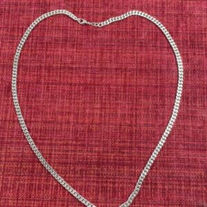 Panssariketju 60cm hopeaa