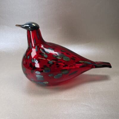 Iittala Rubiinilintu 13,5x21cm Oiva Toikka