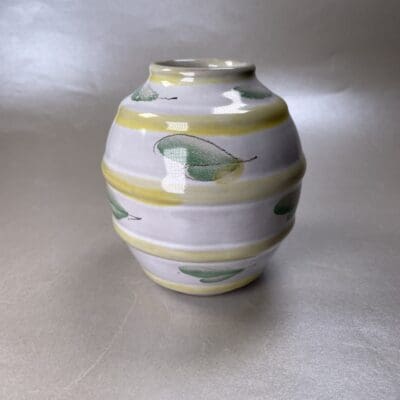 Arabia Beehive vase 13cm yellow stripe