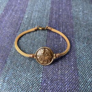 Kalevalakoru Aurinkoleijona rannekoru pronssia 18cm