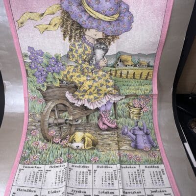 Calendar Tea Towel 1992