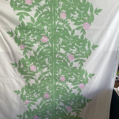 Marimekko Ruusupuu Fabric light green 146x200cm Maija Isola