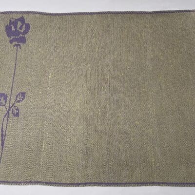 Tampella Ruusu Placemat  light green /purple 28x36cm Dora Jung