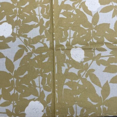 Marimekko Ruusupuu Fabric Gold 140x50cm Maija Isola