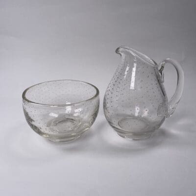 Nuutajärvi Pore Sugar and Creamer Gunnel Nyman