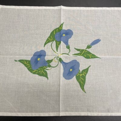 Morning Glory Napkin / Small Tablecloth 37x46cm Made in France