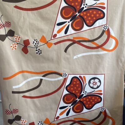 Vintage fabric Strömma Sweden 1978.122x145cm