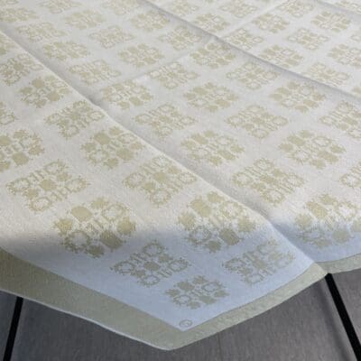 Tampella Tablecloth Kukkaruutu 97x87cm yellowgreen