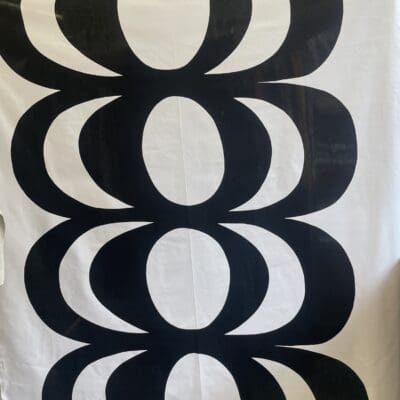 Marimekko Fabric Kaivo Black/White 147x148cm Maija Isola