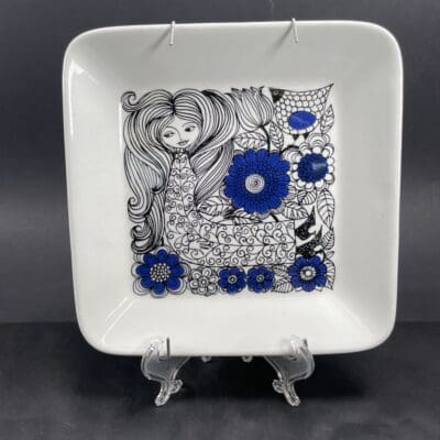 Arabia Pastoraali plate 18x18cm Esteri Tomula