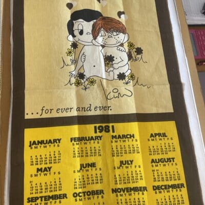 Calendar Tea Towel 1981
