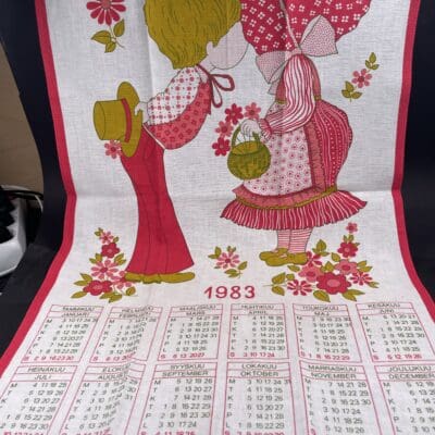 Calendar Teatowel 1983