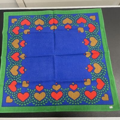 Heart Motive Tablecloth 55x56cm