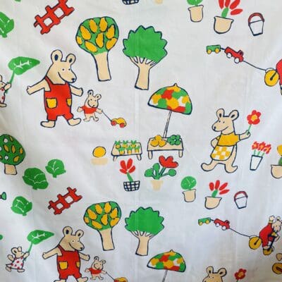 Finlayson Fabric Nalle 150x295cm white Liisa Kota