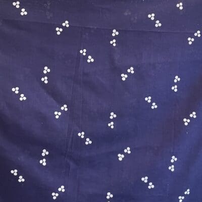 Cotton fabric blue with dots 151x260cm