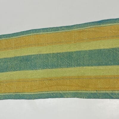 Linen Runner Yellow and Green 23,5x90cm