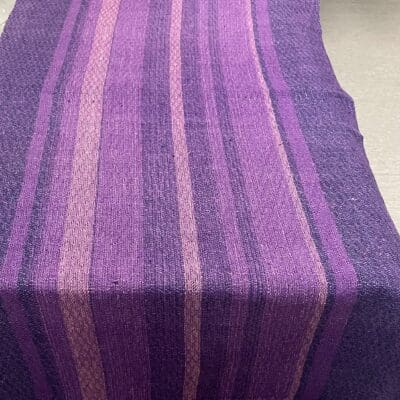 Purple Runner Linen 65x140cm